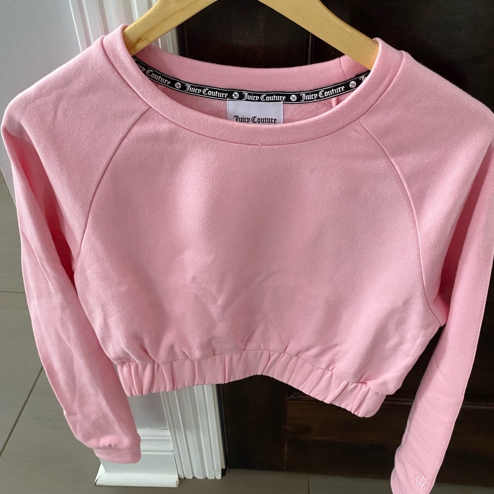 Juicy Couture cropped pink sweatshirt
